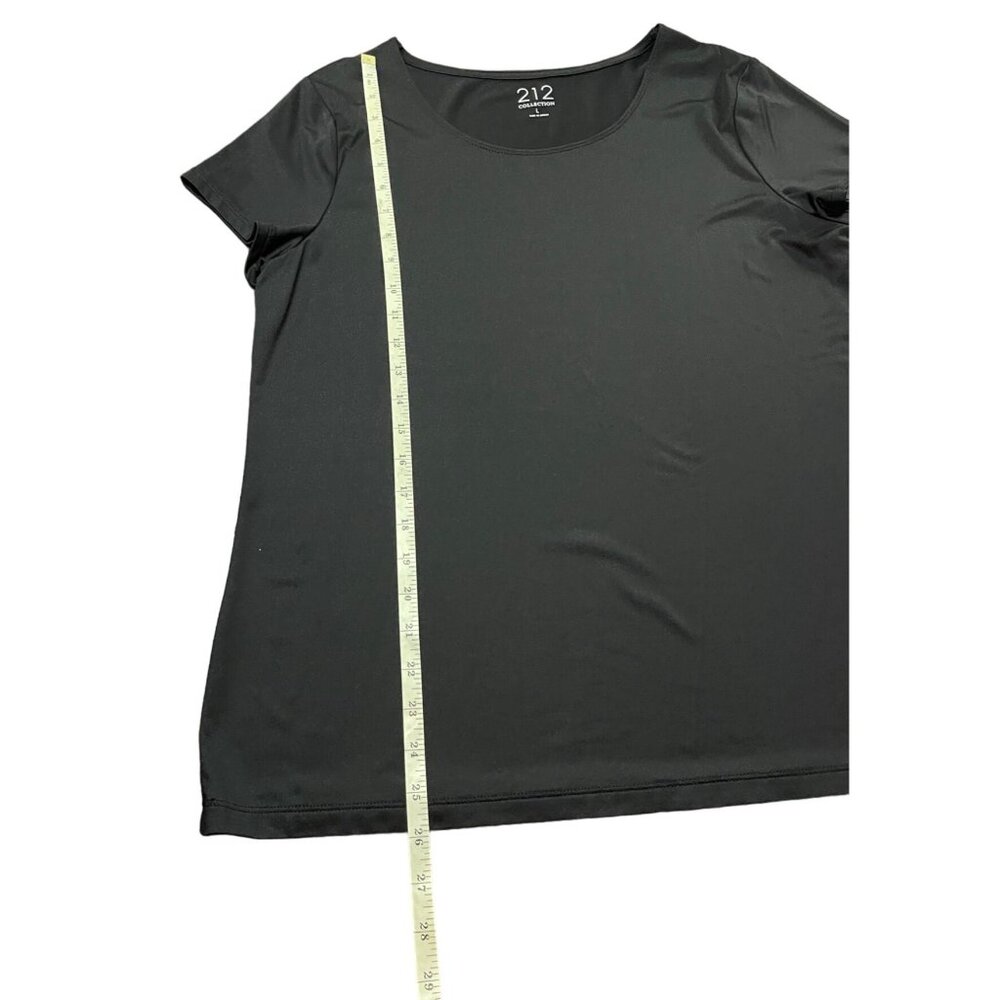 212 Collection Womens Scoop Neck T-Shirts 2-Pack Black & Orange Large - Picture 7 of 16